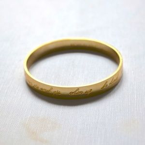 Kate Spade Idiom Mom Always Said Gold Bangle